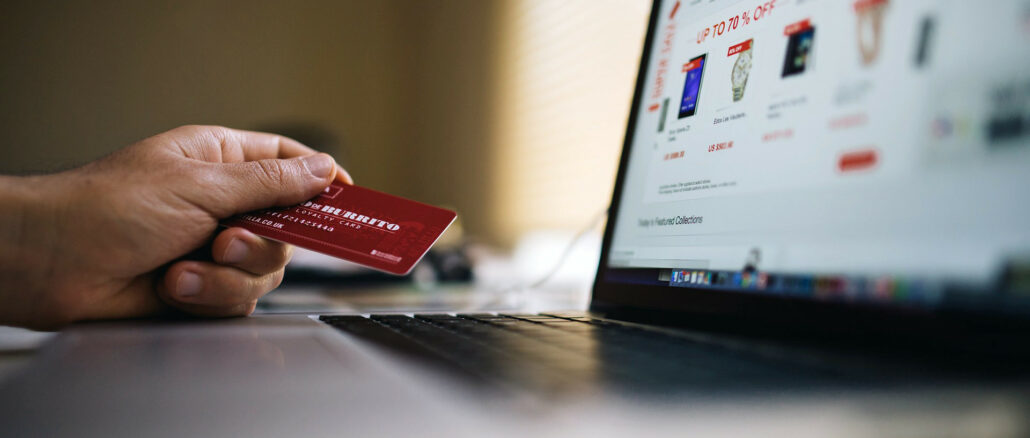 kreditkarte beim onlineshopping